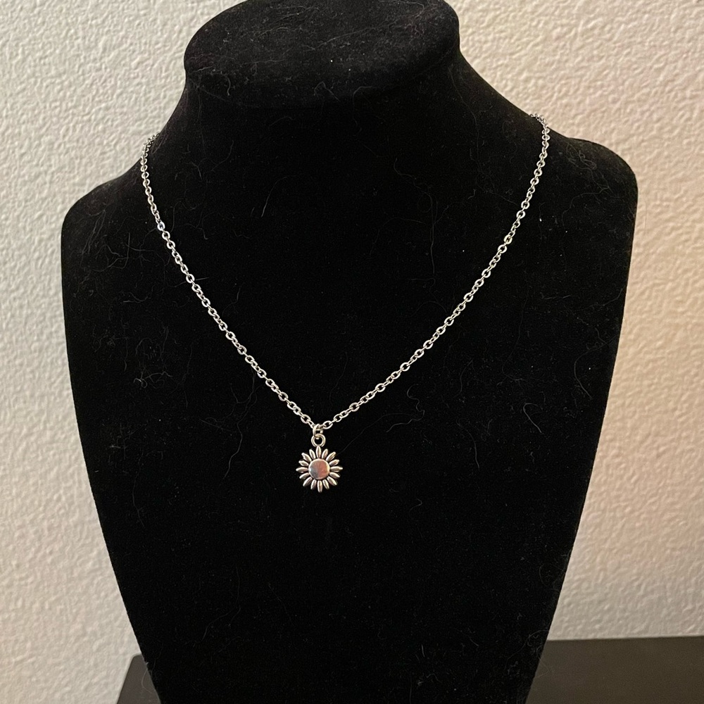 Handmade Sunflower Necklace